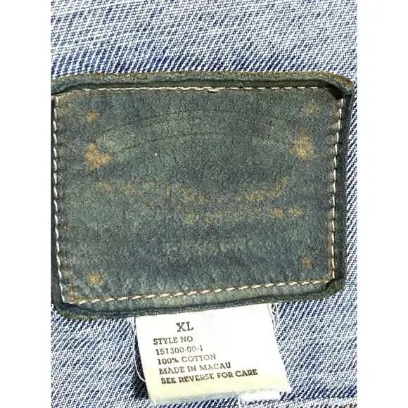 Vintage Gap Special Edition Denim Jean Jacket Mens XL Utility Trucker Chore Barn - Picture 5 of 8